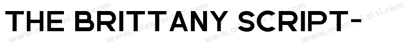 The Brittany Script字体转换
